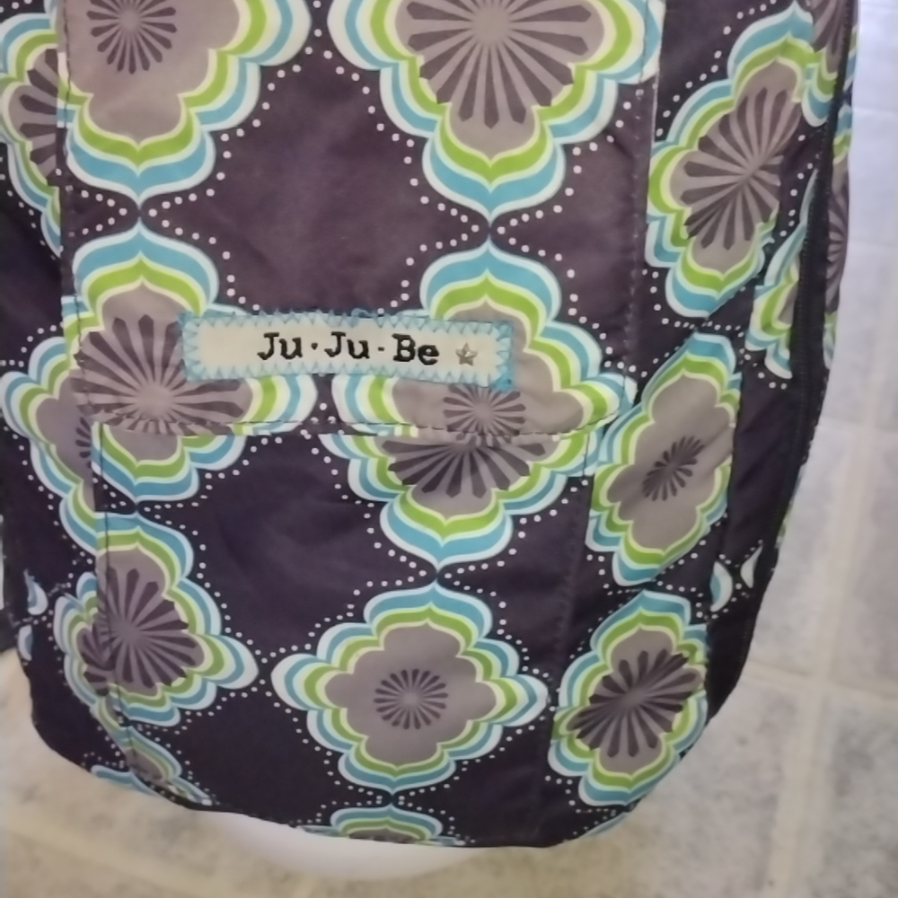 Ju-Ju-Be Floral Pattern Backpack in Purple and Green - Picture 16 of 17